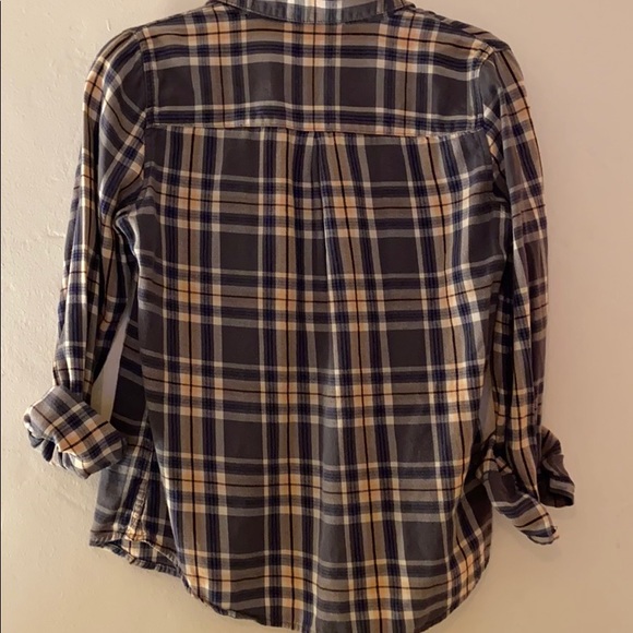 Madewell Plaid Flannel Button Up - Picture 2 of 5